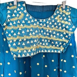 Indian/ Nepali lengha dress, blue